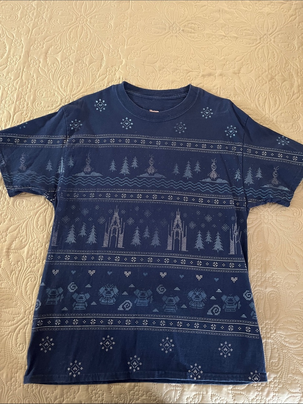 Classic Disney Frozen Navy Blue Short Sleeve Tee